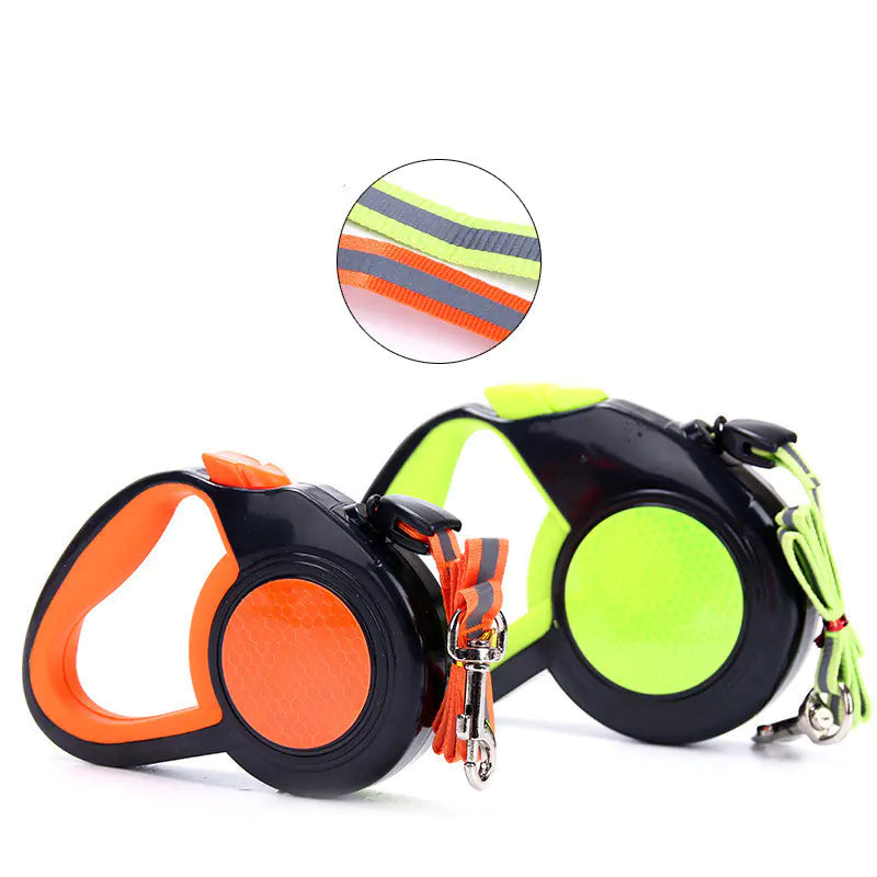 Reflective Retractable Pet Leash – Safe & Stylish Walks