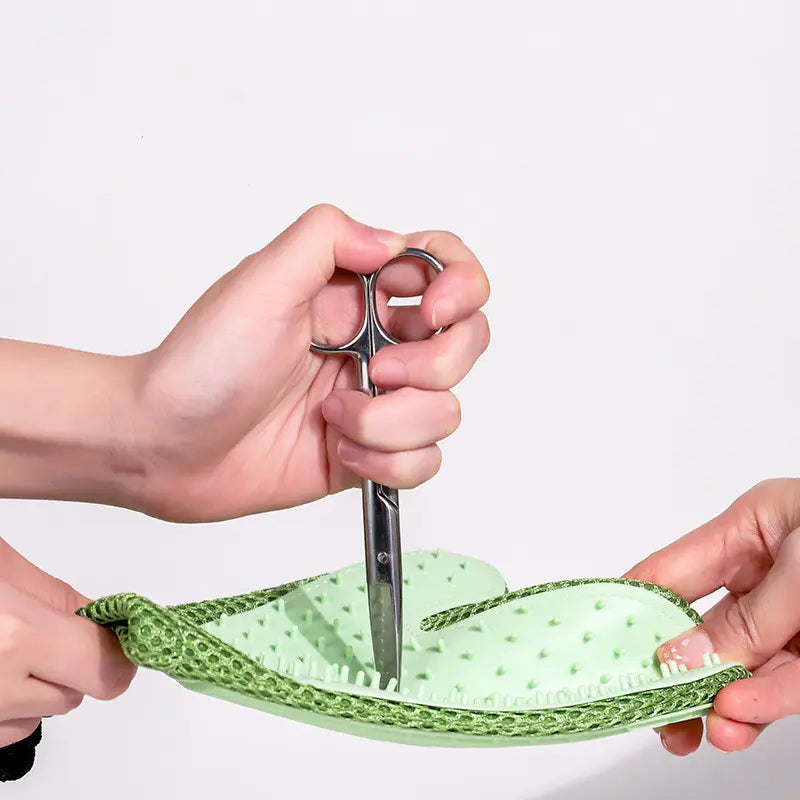 Silicone Pet Grooming Gloves – Hair Removal & Massage Brush