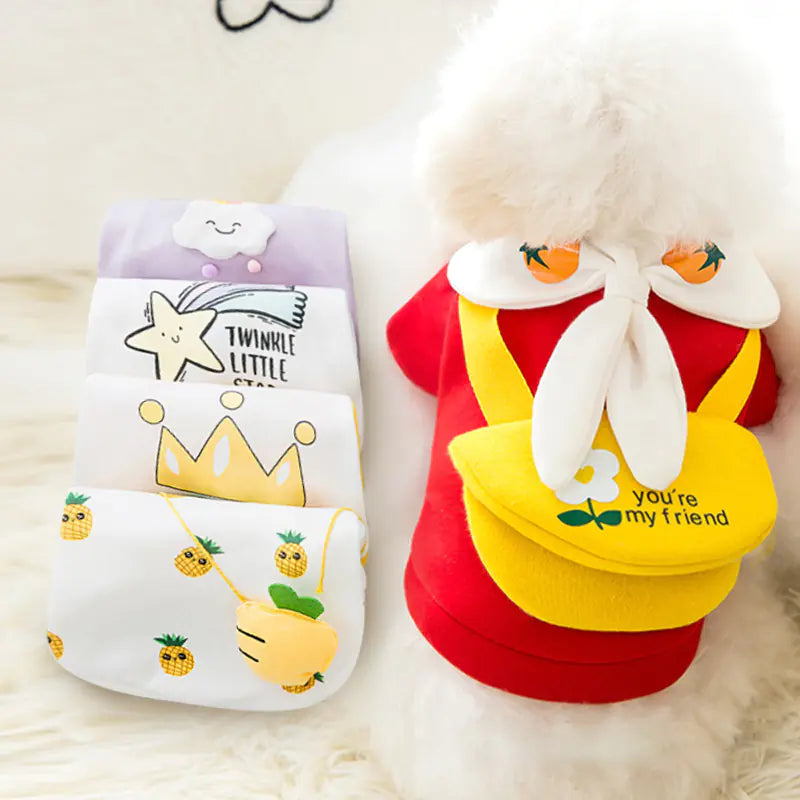Cute Cartoon Pet Sweaters – Autumn & Winter Fashion